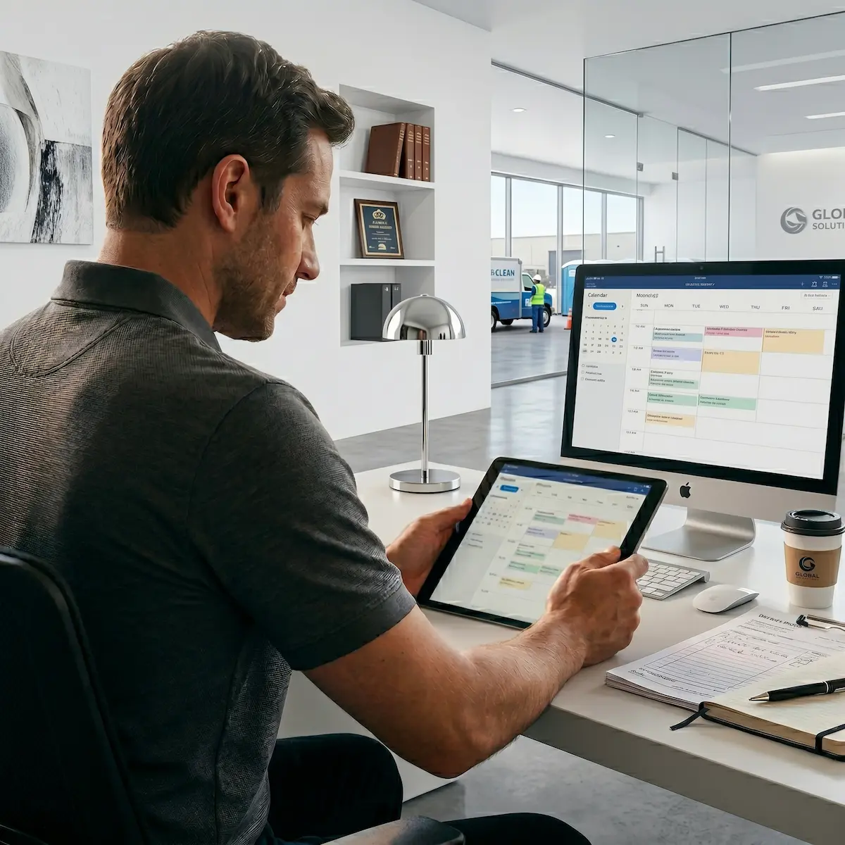 Scheduling and confirming equipment delivery