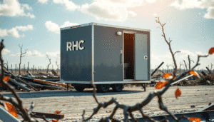Restroom Trailer, Fast Solutions for Hurricane Recovery Zones